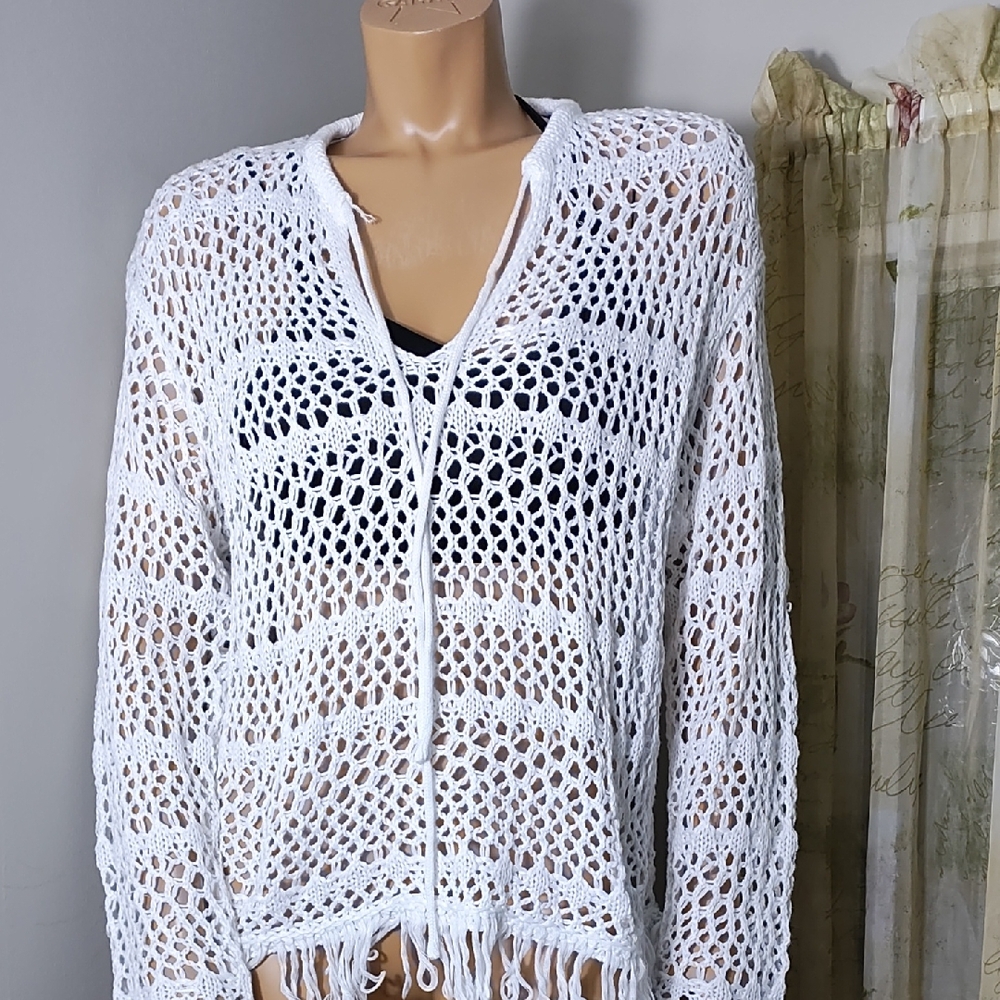 Gigio White Crochet‎ Women Camisole Size S